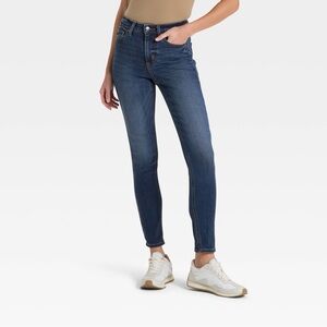 NWT Universal Thread Highrise Everyday Skinny Jeans, Tinted Dark Wash 6